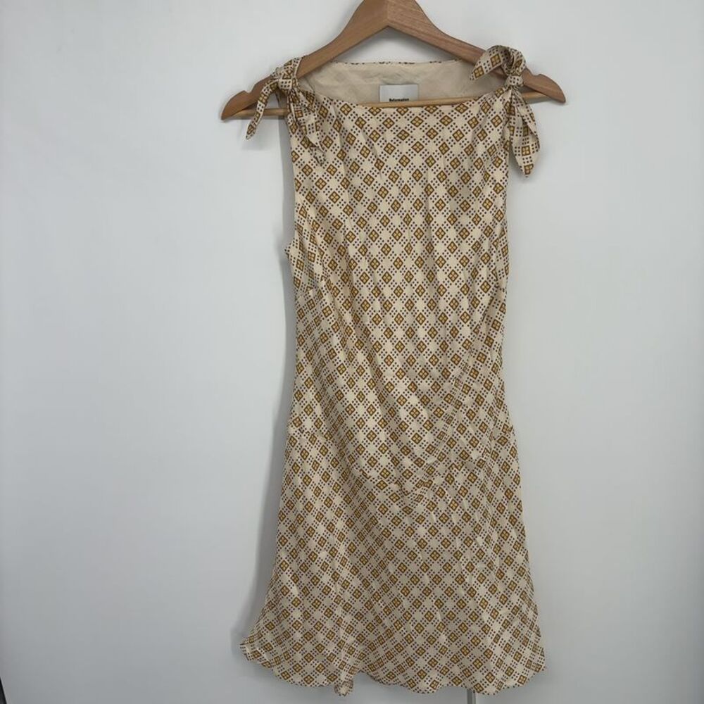 Reformation Louisa Silk Twill Dress